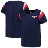 Cleveland Guardians Profile Women's Plus Size Scoop Neck T-Shirt On Sale