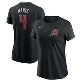 Ketel Marte Arizona Diamondbacks Nike Women's 2024 Fuse Name & Number T-Shirt Clearance