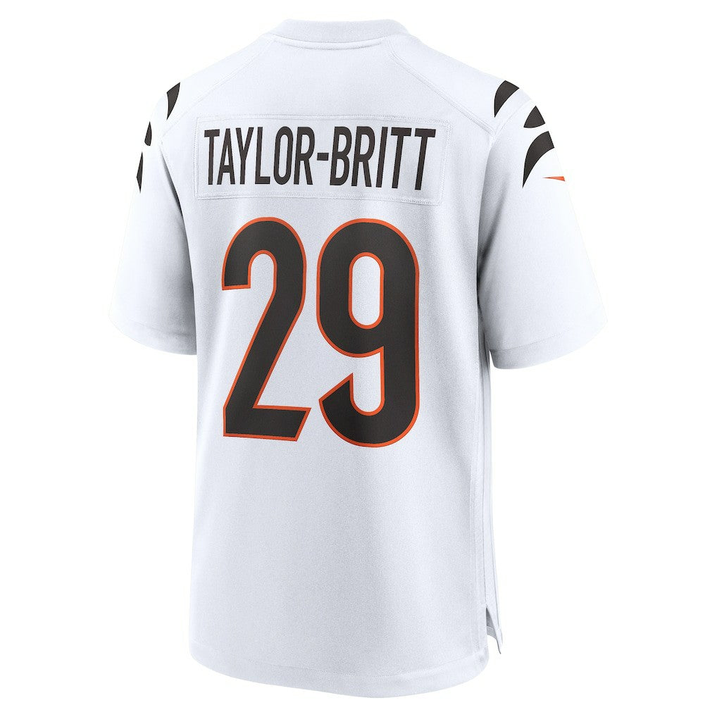 Cam Taylor-Britt Cincinnati Bengals Game Jersey - White | NFL Jerseys