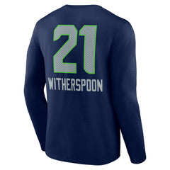 Devon Witherspoon Seattle Seahawks Team Wordmark Player Name & Number Long Sleeve T-Shirt College Navy - NFL