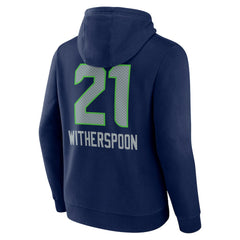 Devon Witherspoon Seattle Seahawks Team Wordmark Player Name & Number Pullover Hoodie College Navy - NFL