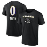 Roquan Smith Baltimore Ravens Team Wordmark Player Name & Number T-Shirt Black - NFL