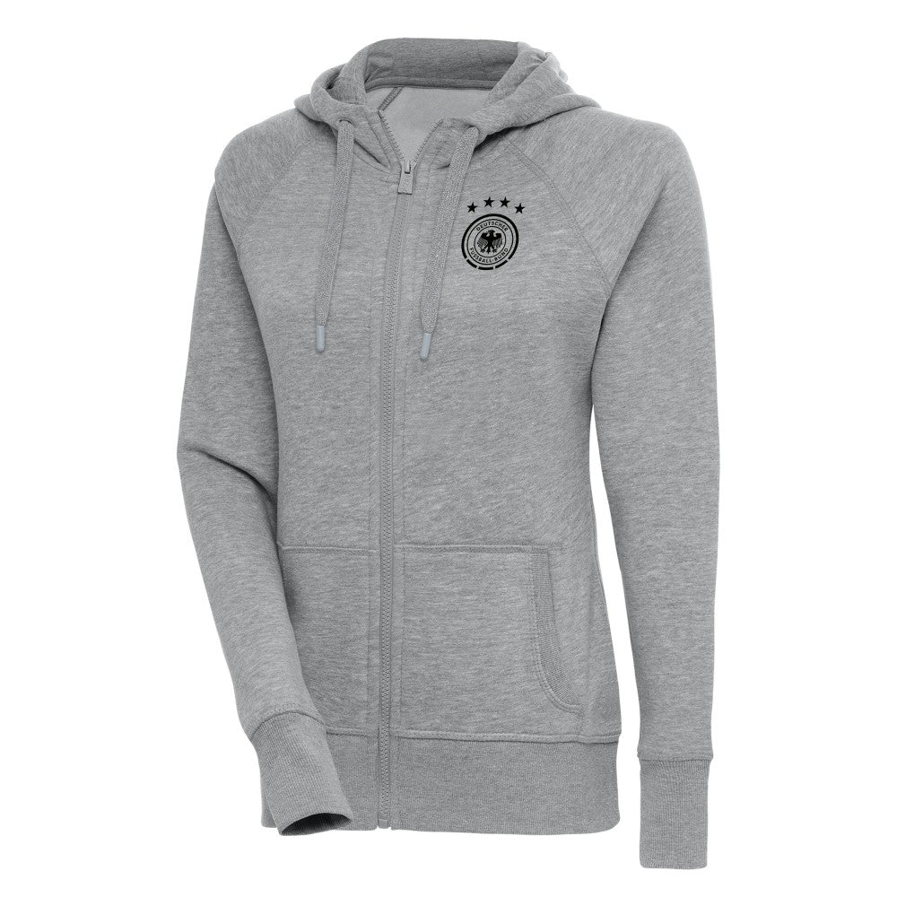 Germany National Team Women's Takeover Full-Zip Hoodie - Heather Gray
