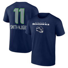 Jaxon Smith-Njigba Seattle Seahawks Team Wordmark Player Name & Number T-Shirt College Navy - NFL