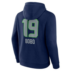 Jake Bobo Seattle Seahawks Team Wordmark Player Name & Number Pullover Hoodie College Navy - NFL