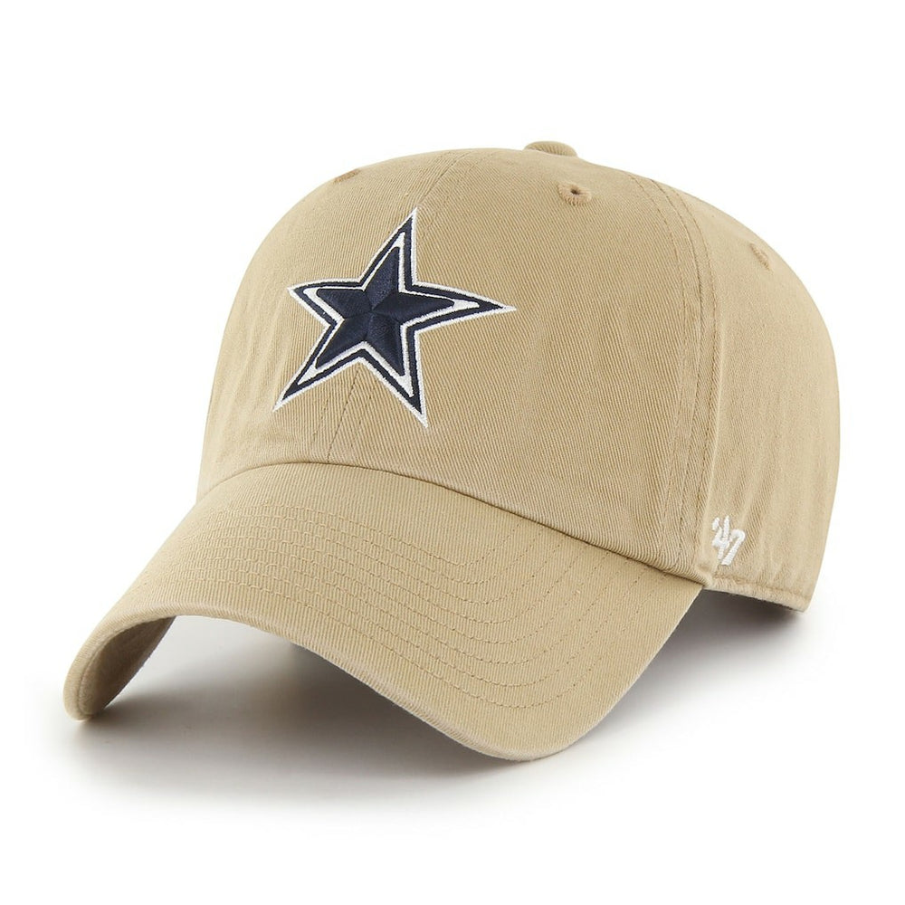 Dallas Cowboys '47 Secondary Clean Up Adjustable Hat Khaki - 47 brand