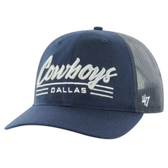 Dallas Cowboys '47 Garner Trucker Adjustable Hat Navy - 47 brand