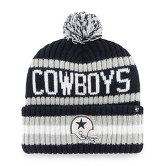 Dallas Cowboys '47 Bering Cuffed Knit Hat with Pom Navy - 47 brand