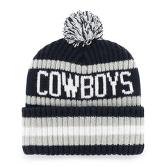 Dallas Cowboys '47 Bering Cuffed Knit Hat with Pom Navy - 47 brand