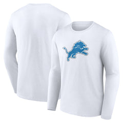 Detroit Lions Primary Logo Long Sleeve T-Shirt White - NFL