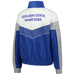 NBA - Golden State Warriors The Wild Collective Women's Courtside Half-Zip Track Jacket - Royal