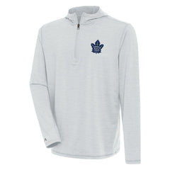 Toronto Maple Leafs - Antigua Tidy Quarter-Zip Pullover Hoodie Heather Gray