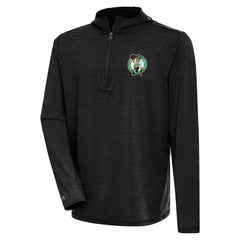 NBA - Boston Celtics Antigua Tidy Quarter-Zip Lightweight Pullover Top - Heather Black