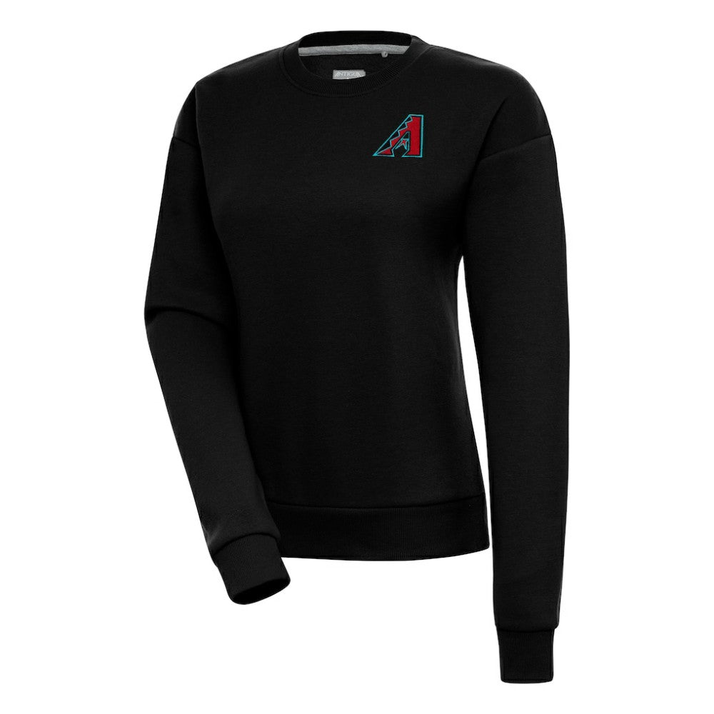 Arizona Diamondbacks Antigua Women's Victory Crewneck Pullover Sweatshirt – Black Lifestyle