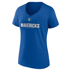 NBA - Kyrie Irving Dallas Mavericks Women's Behind The Back Name & Number V-Neck T-Shirt - Blue