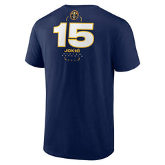 NBA - Nikola Jokic Denver Nuggets Behind The Back Name & Number T-Shirt - Navy
