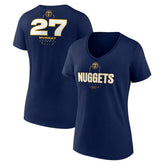 NBA - Jamal Murray Denver Nuggets Women's Behind The Back Name & Number V-Neck T-Shirt - Navy