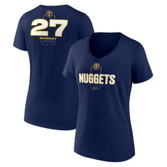 NBA - Jamal Murray Denver Nuggets Women's Behind The Back Name & Number V-Neck T-Shirt - Navy
