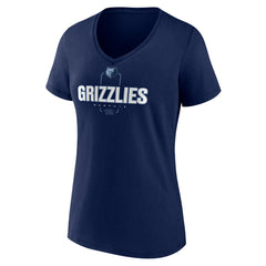 NBA - Ja Morant Memphis Grizzlies Women's Behind The Back Name & Number V-Neck T-Shirt - Navy