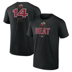 NBA - Tyler Herro Miami Heat Behind The Back Name & Number T-Shirt - Black