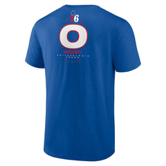 NBA - Tyrese Maxey Philadelphia 76ers Behind The Back Name & Number T-Shirt - Royal