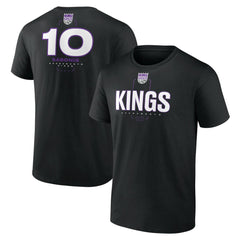 NBA - Domantas Sabonis Sacramento Kings Behind The Back Name & Number T-Shirt - Black