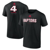 NBA - Scottie Barnes Toronto Raptors Behind The Back Name & Number T-Shirt - Black