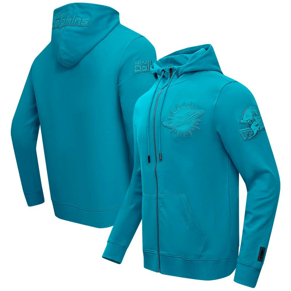 Miami Dolphins Pro Standard Triple Tonal Full-Zip Hoodie Aqua - NFL