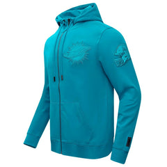 Miami Dolphins Pro Standard Triple Tonal Full-Zip Hoodie Aqua - NFL