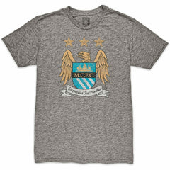 Manchester City 1863FC Retro Crest T-Shirts - Heather Gray