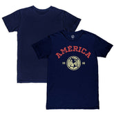 Club America 1863FC Established Slub T-Shirts - Navy