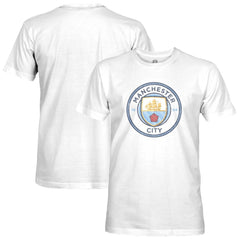 Manchester City 1863FC Color Crest Slub T-Shirts - White
