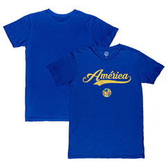 Club America 1863FC Script Slub T-Shirts - Royal