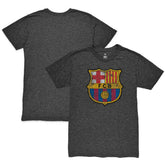 Barcelona 1863FC Color Crest Twisted Tri-Blend Slub T-Shirts - Heather Black