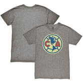Club America 1863FC Color Crest Twisted Tri-Blend Slub T-Shirts - Heather Gray