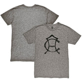 Club America 1863FC Retro Crest Twisted Tri-Blend Slub T-Shirts - Heather Gray