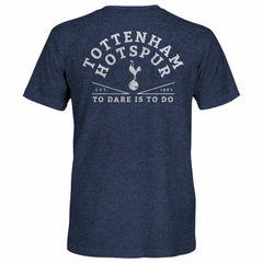 Tottenham Hotspur 1863FC Front Back Date Twisted Tri-Blend T-Shirts - Heather Navy