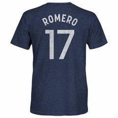 Cristian Romero Tottenham Hotspur 1863FC Player Name & Number Twisted Tri-Blend Slub T-Shirts - Heather Navy