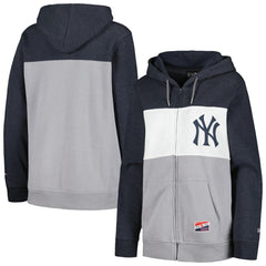 New York Yankees New Era Women's Color Block Full-Zip Hoodie Jacket Near Me