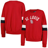 St. Louis Cardinals New Era Women's Game Day Crew Pullover Sweatshirt Lifestyle