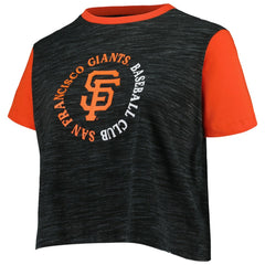 San Francisco Giants New Era Women's Plus Size Crossover Back Cropped T-Shirt Online
