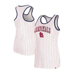 St. Louis Cardinals New Era Women's Sequin Pinstripe Racerback Tank Top for sale