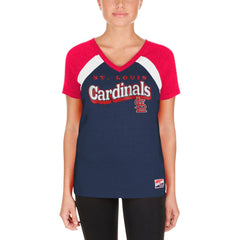 St. Louis Cardinals New Era Women's Heathered Raglan V-Neck T-Shirt Online