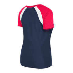 Los Angeles Angels New Era Women's Heathered Raglan V-Neck T-Shirt for sale