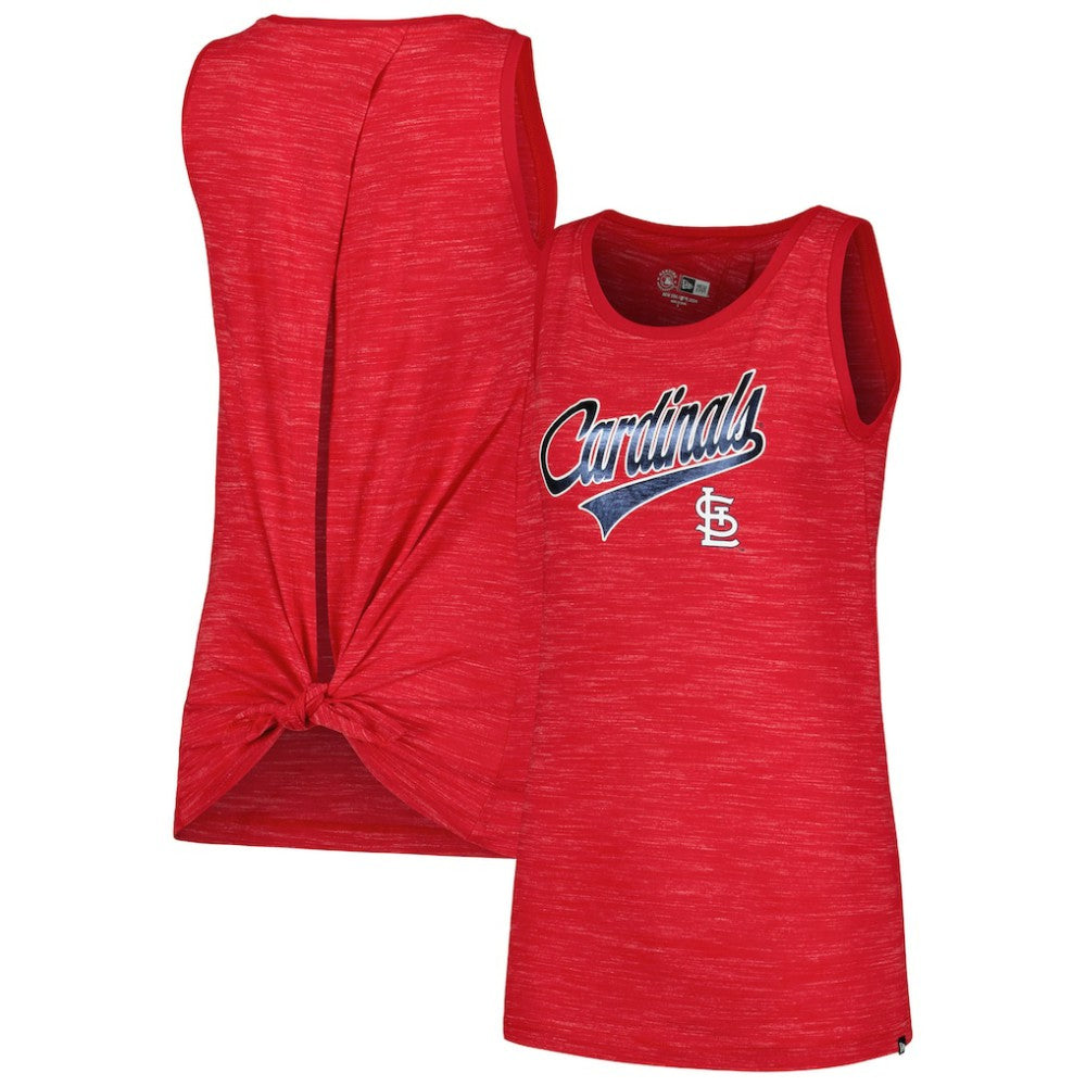 St. Louis Cardinals New Era Women's Space-Dye Active Tank Top On Sale