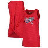 St. Louis Cardinals New Era Women's Space-Dye Active Tank Top On Sale