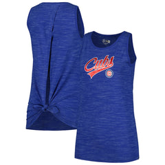Chicago Cubs New Era Women's Space-Dye Active Tank Top Lifestyle