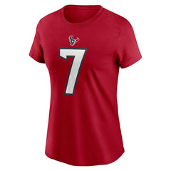 C.J. Stroud Houston Texans Women's Player Name & Number T-Shirt Red - Nike