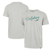 Miami Dolphins '47 Downburst Franklin T-Shirt Gray - 47 brand