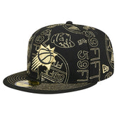 New Era - Phoenix Suns 59FIFTY Day Allover Print Stencil Fitted Hat - Black